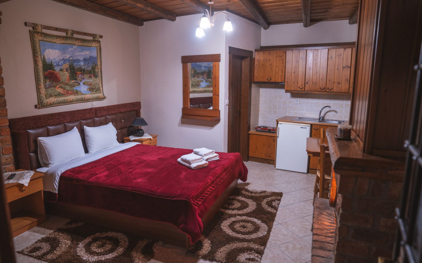 Δίκλινο Δωμάτιο με Τζάκι